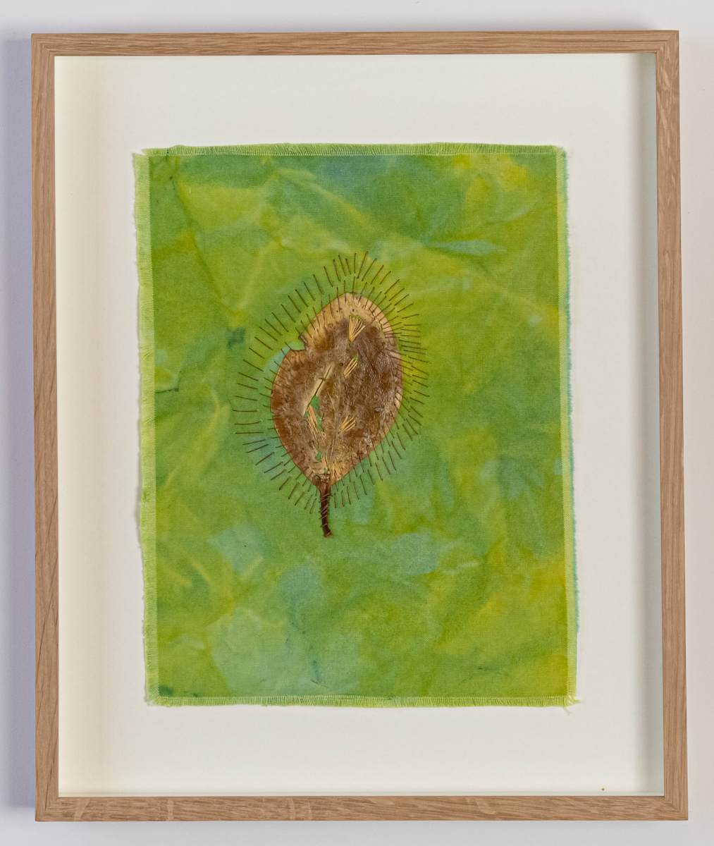 Leaf on Weld Overdyed Indigo by Susan D'souza, Image 1.
