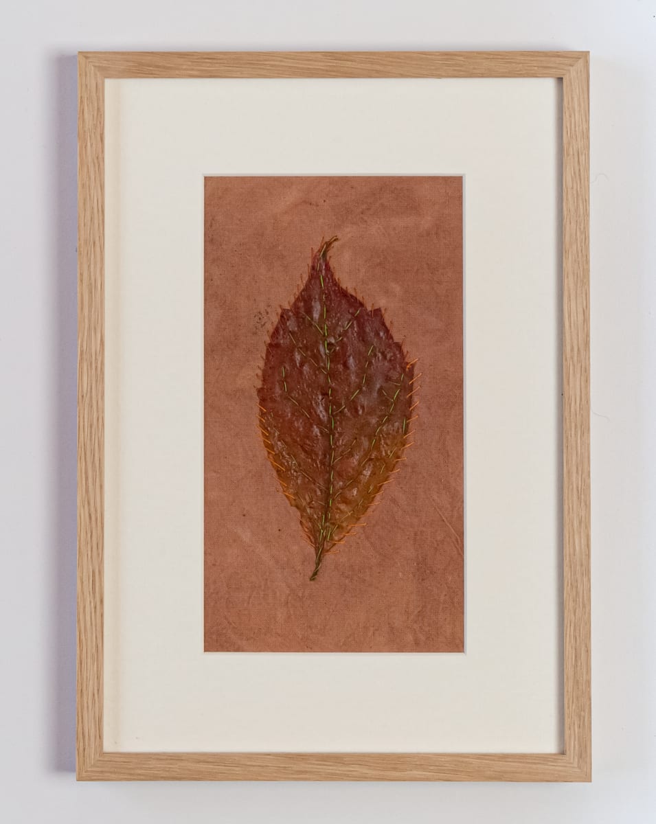 Leaf on Madder by Susan D'souza  Image: textile original