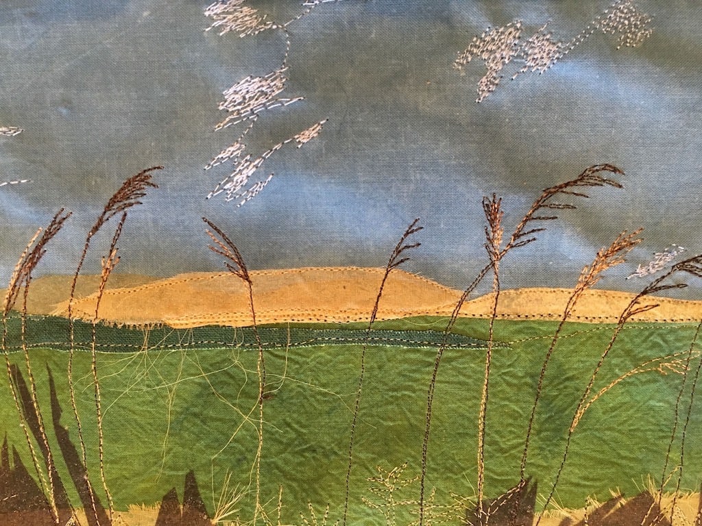 River Reeds  Image: Unframed Textile Original 