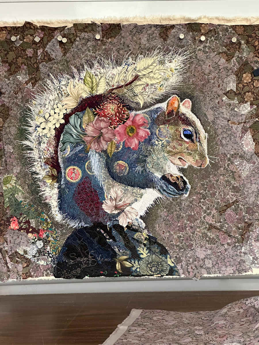 Floral Squirrel by Susan Fay Schauer 