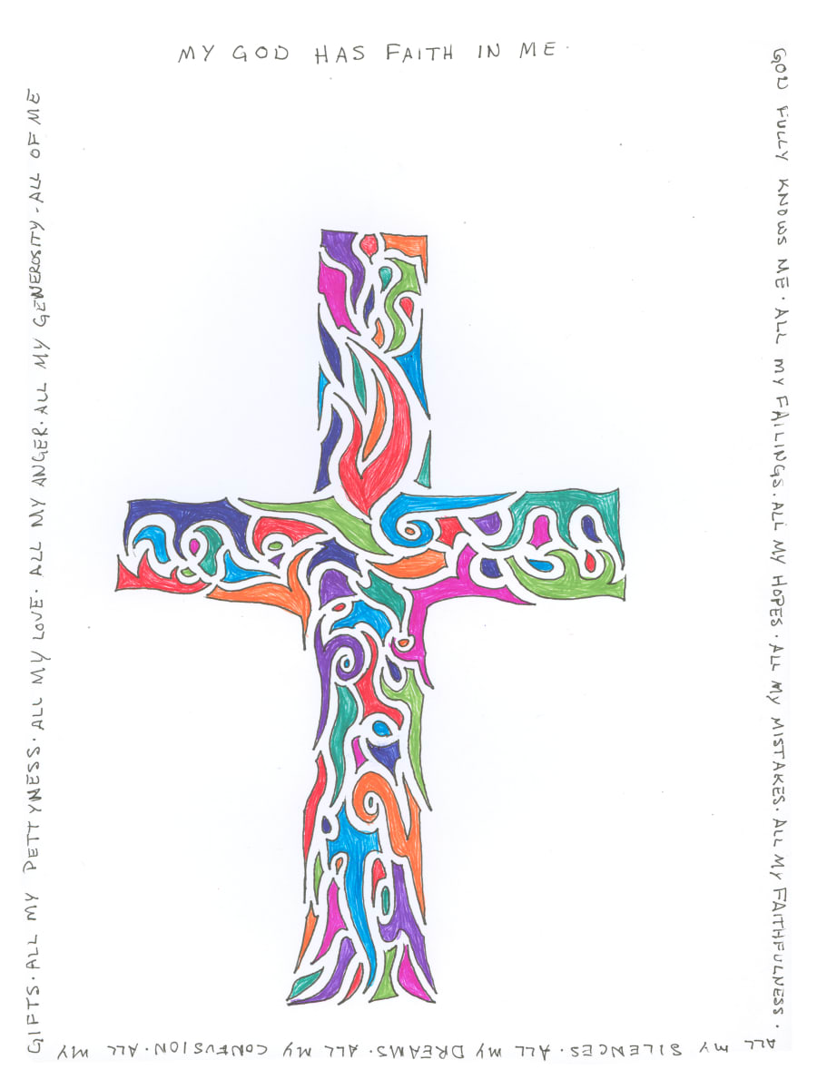 My God has Faith in Me by Pauline Williamson  Image: Done at the 2016 General Conference of the United Methodist Church