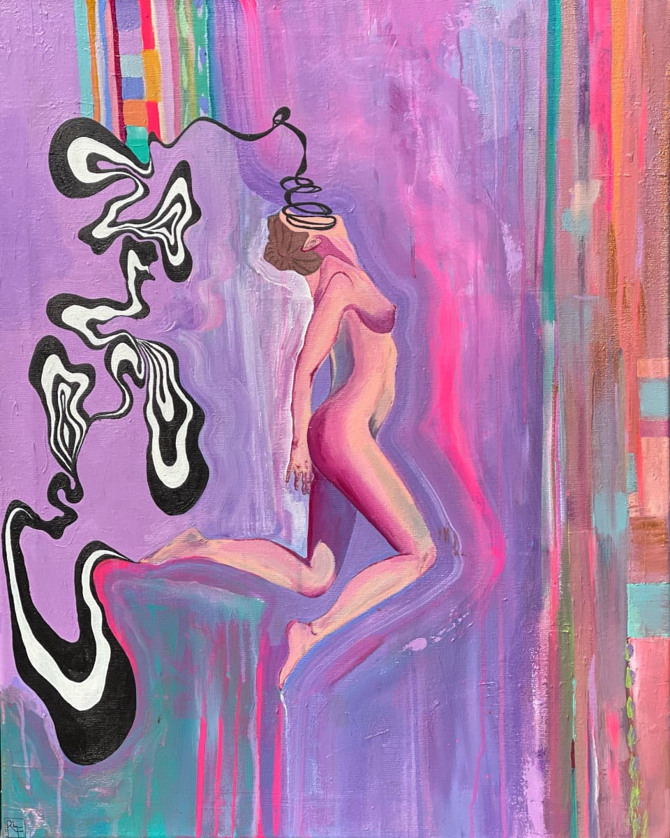 Migraine With  Aura by Randi Ferrara  Image: A physical manifestation of how my migraines feel. 