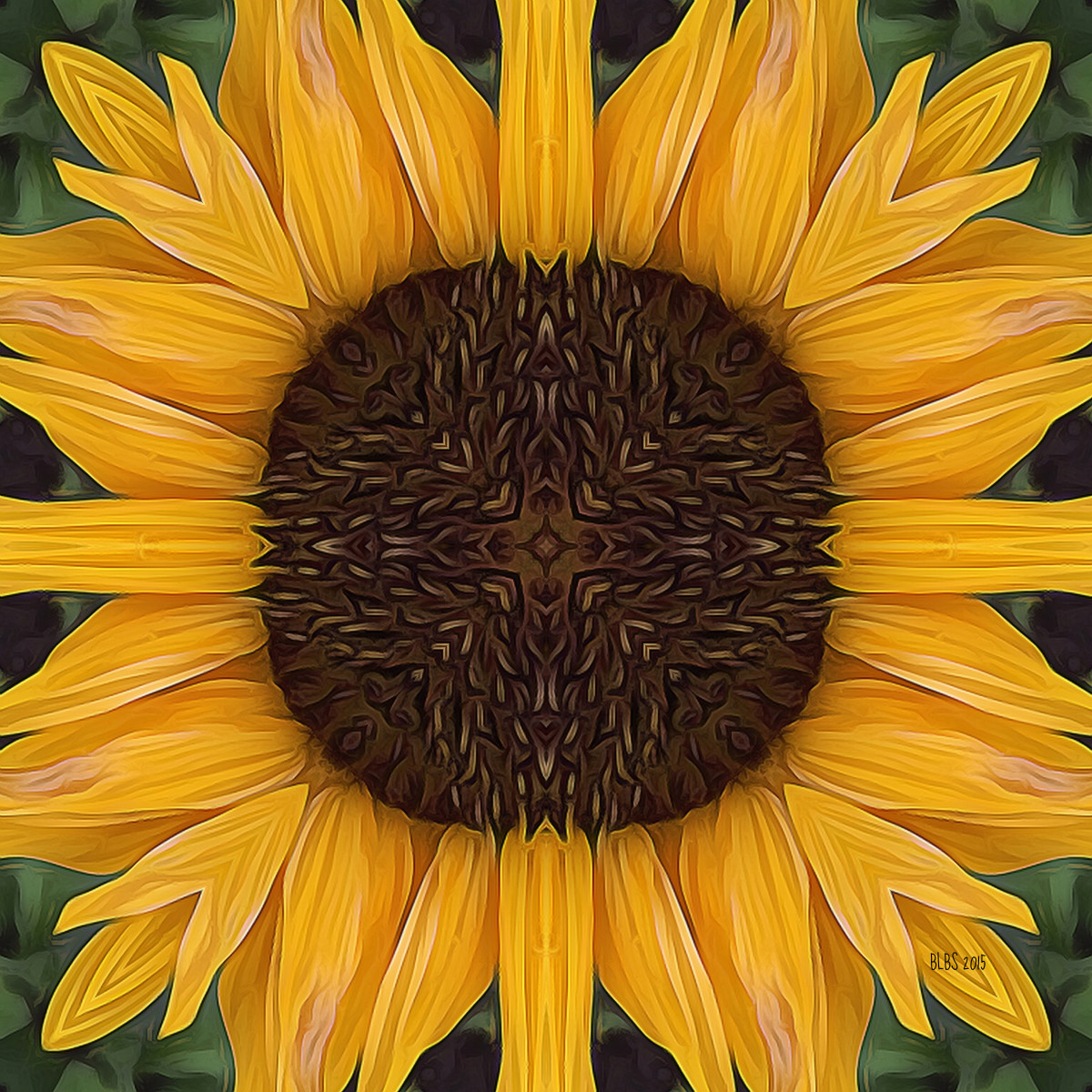 Folk Art Sunflower by Barbara Storey 