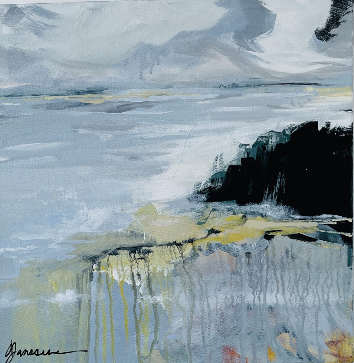 Coastline by Vicki Janssens  Image: Inspired by winter storm in Northern Michigan.