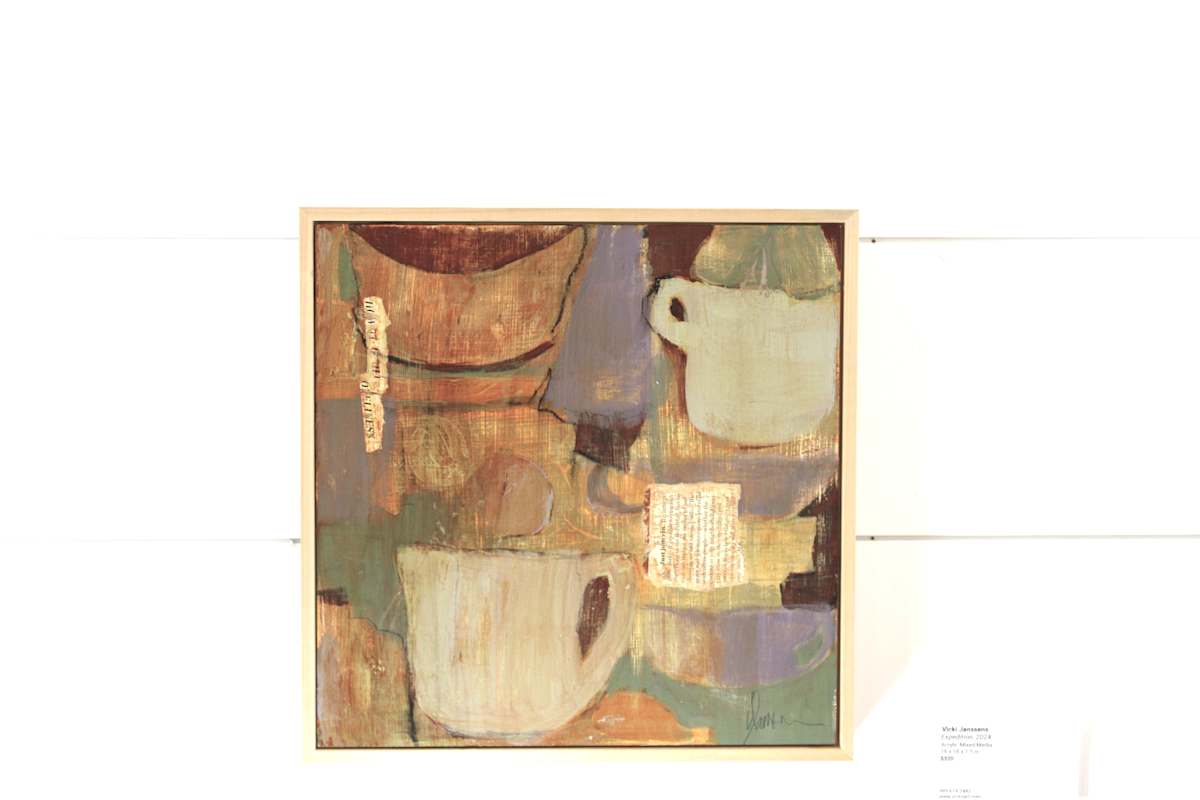 Coffee Date by Vicki Janssens  Image: Inspired by the happy ritual of meeting to have coffee and news.