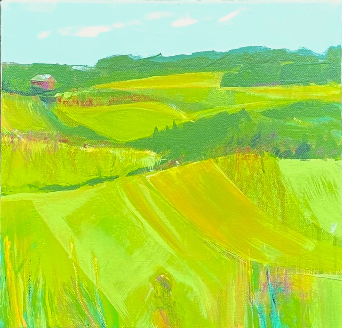 Fields of Abstraction by Vicki Janssens  Image: Inspired by the rural life in Northern Michigan