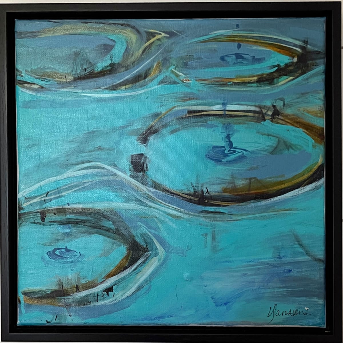 Raindrop 2 by Vicki Janssens  Image: Meditative view of the pond.