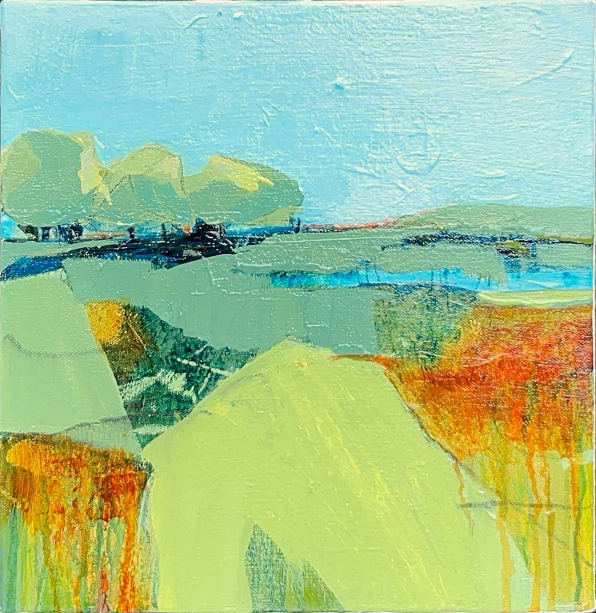 Serene Charm by Vicki Janssens  Image: Inspired by the rolling hills, patterned fields and the warmth of the summer sun.