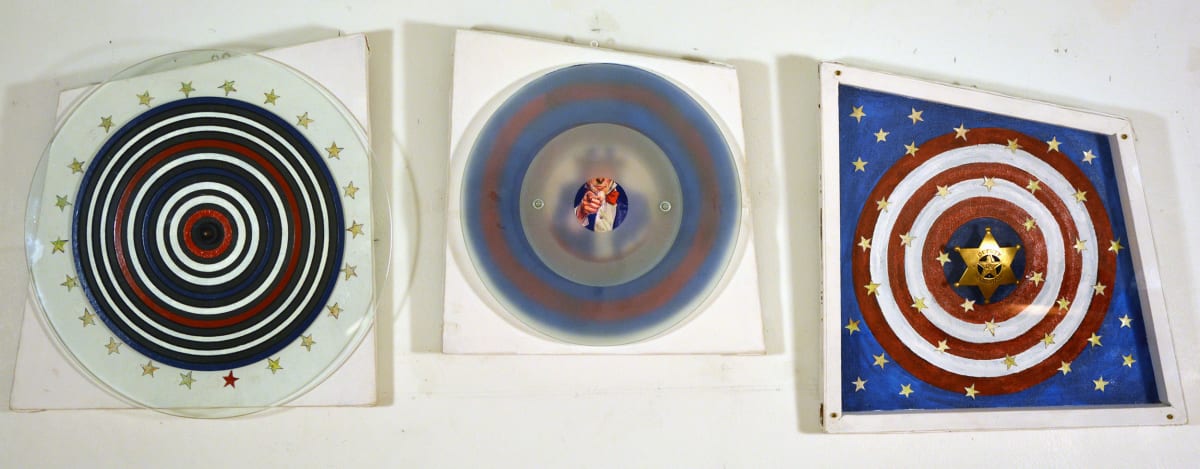 Bull's Eye Flag - After Jasper Johns by Ber Lazarus 