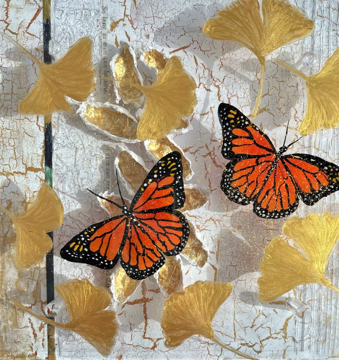 Golden Prose by Kathleen Kane-Murrell  Image: mixed media assemblage