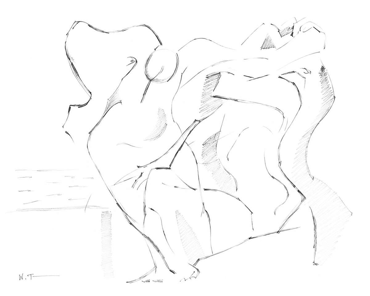 Drawing  42 by Alan Wood-Thomas, Image 1.