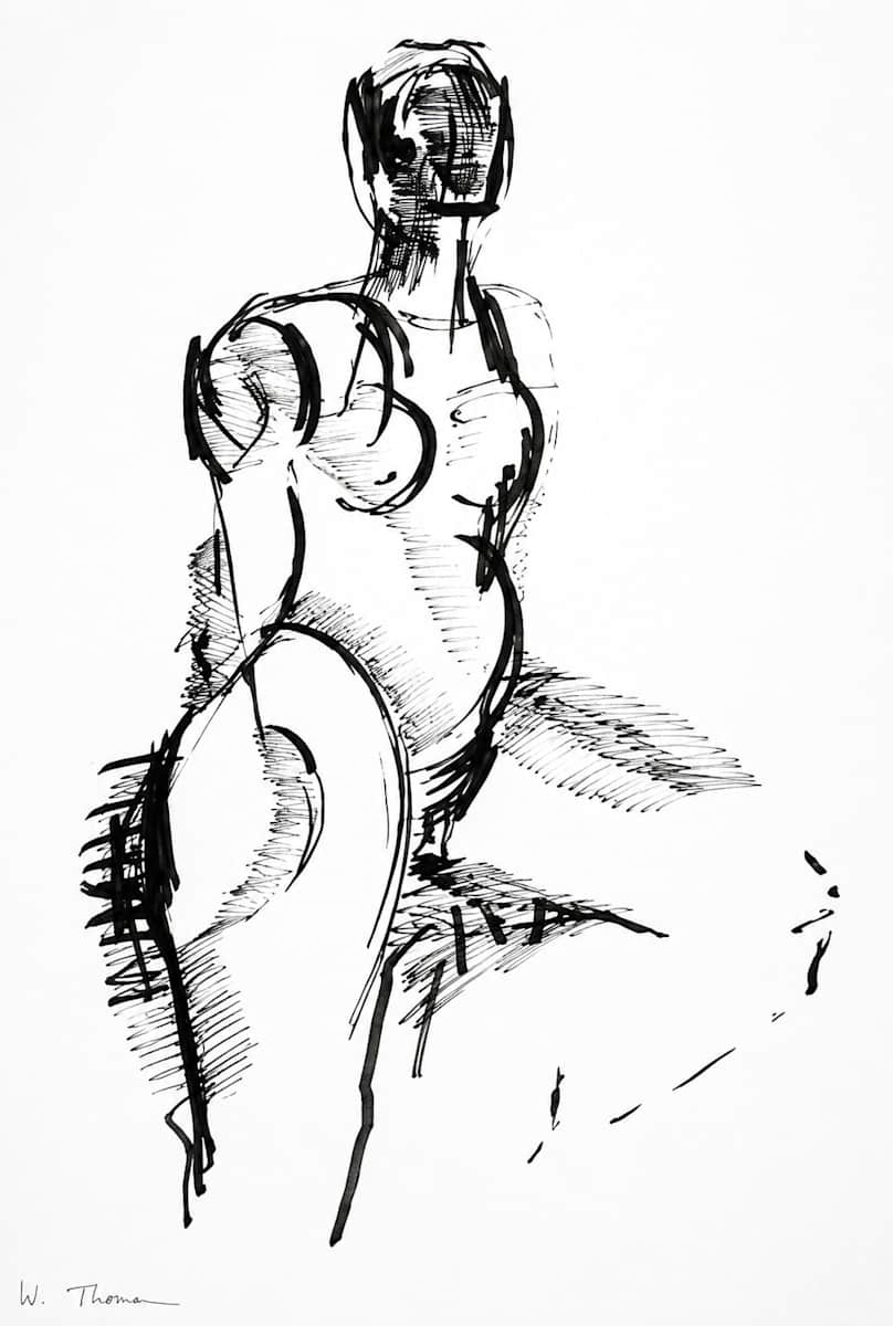Drawing  63 by Alan Wood-Thomas, Image 1.