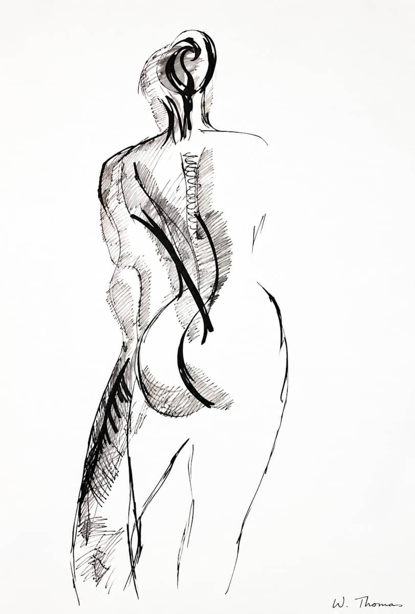 Drawing 64 by Alan Wood-Thomas, Image 1.