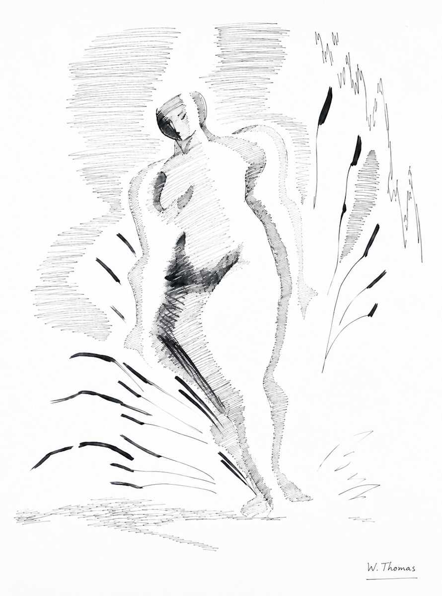 Drawing  74 by Alan Wood-Thomas, Image 1.