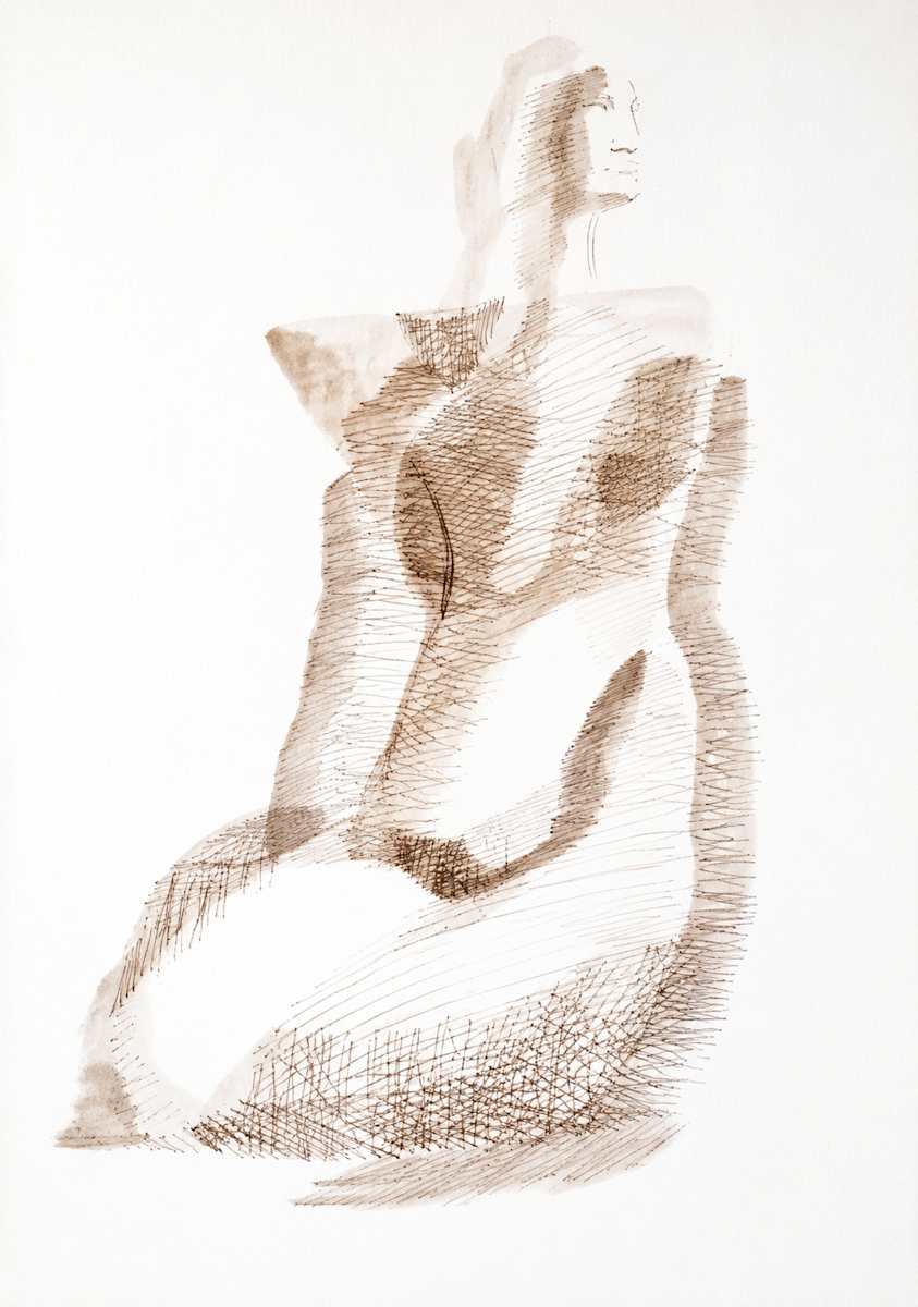 Drawing  76 by Alan Wood-Thomas, Image 1.