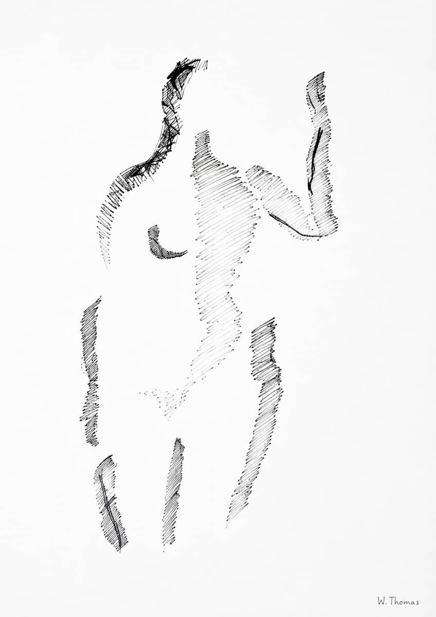 Drawing  77 by Alan Wood-Thomas, Image 1.