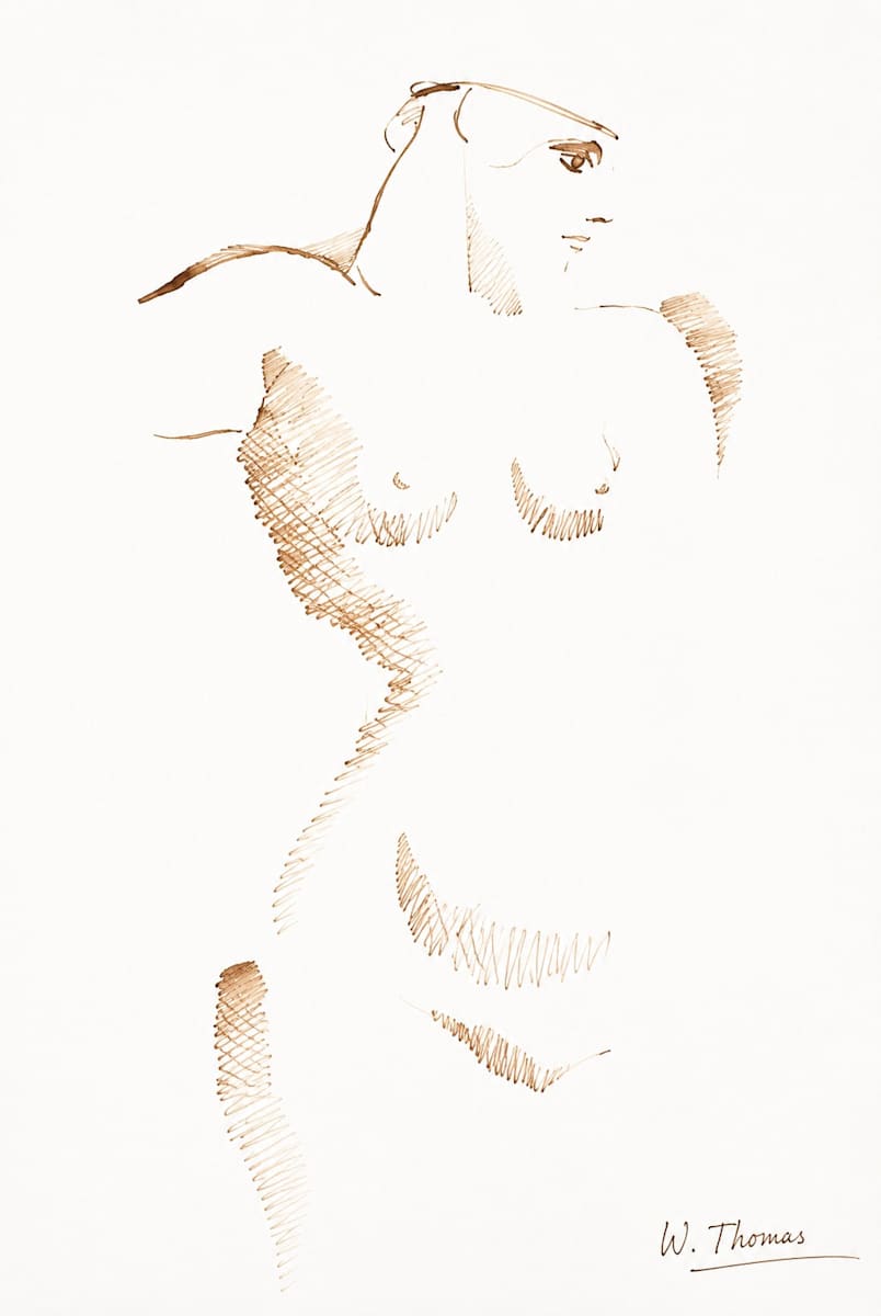 Drawing  90 by Alan Wood-Thomas, Image 1.