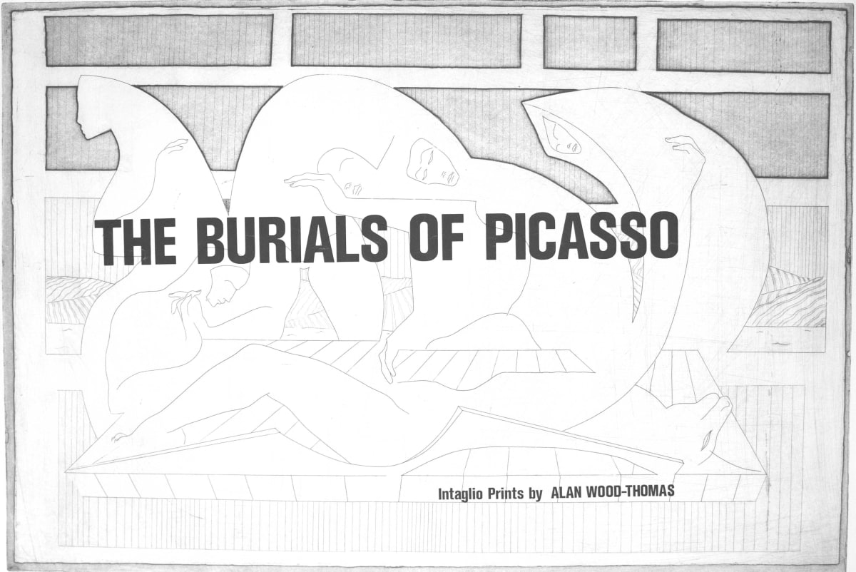 The Burials of Picasso  -  14  Intaglio Prints  Image: Cover