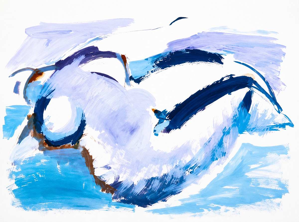 Oil on Paper 2 by Alan Wood-Thomas, Image 1.