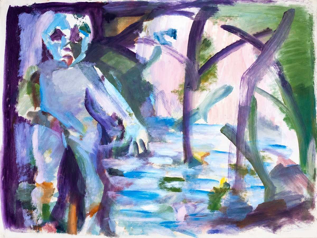 Oil on Paper 3 by Alan Wood-Thomas, Image 1.