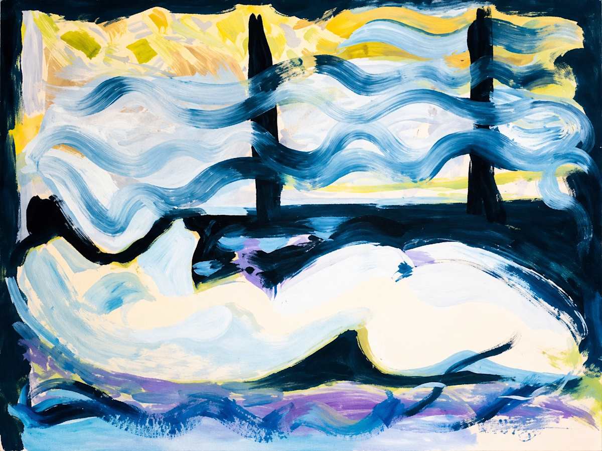 Oil on Paper 34 by Alan Wood-Thomas, Image 1.