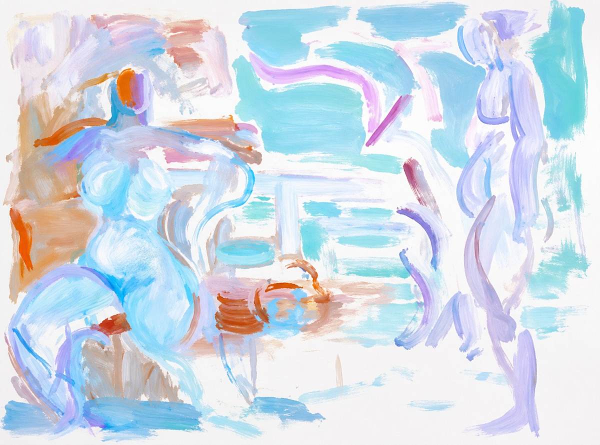 Oil on Paper 49 by Alan Wood-Thomas, Image 1.