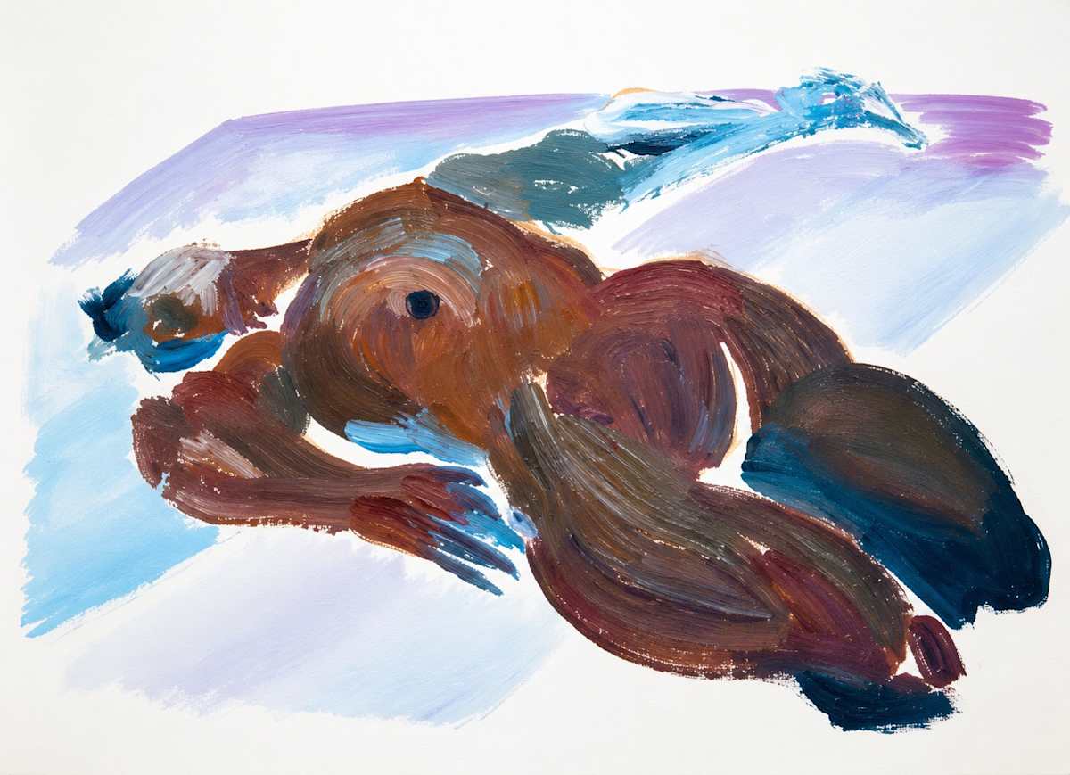 Oil on Paper 54 by Alan Wood-Thomas, Image 1.