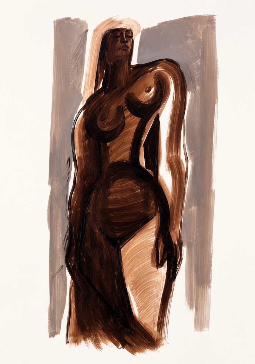 Oil on Paper  56 by Alan Wood-Thomas, Image 1.
