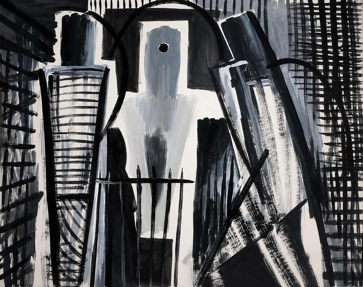 Oil on Paper 62 by Alan Wood-Thomas, Image 1.