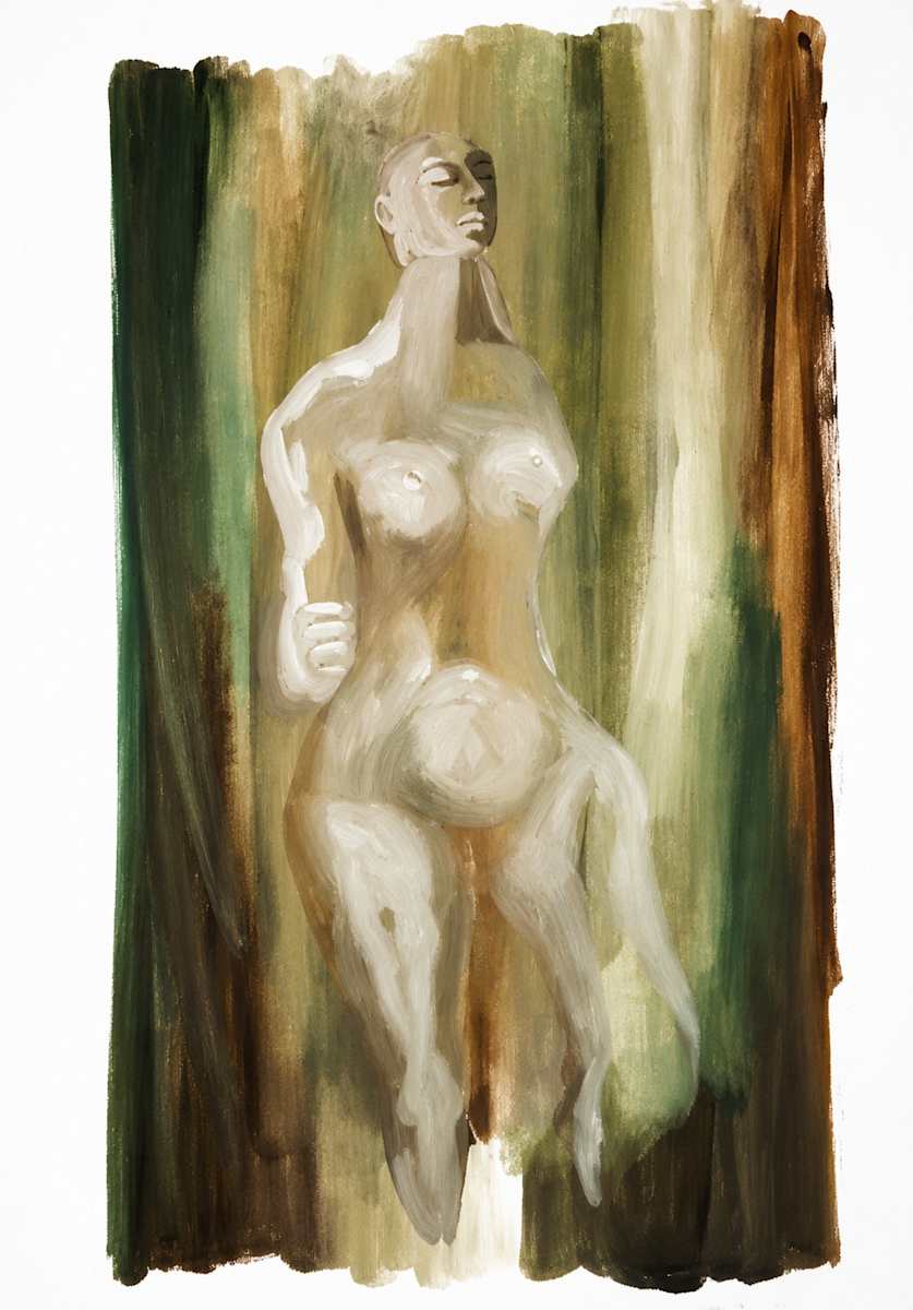Oil on Paper  67 by Alan Wood-Thomas, Image 1.