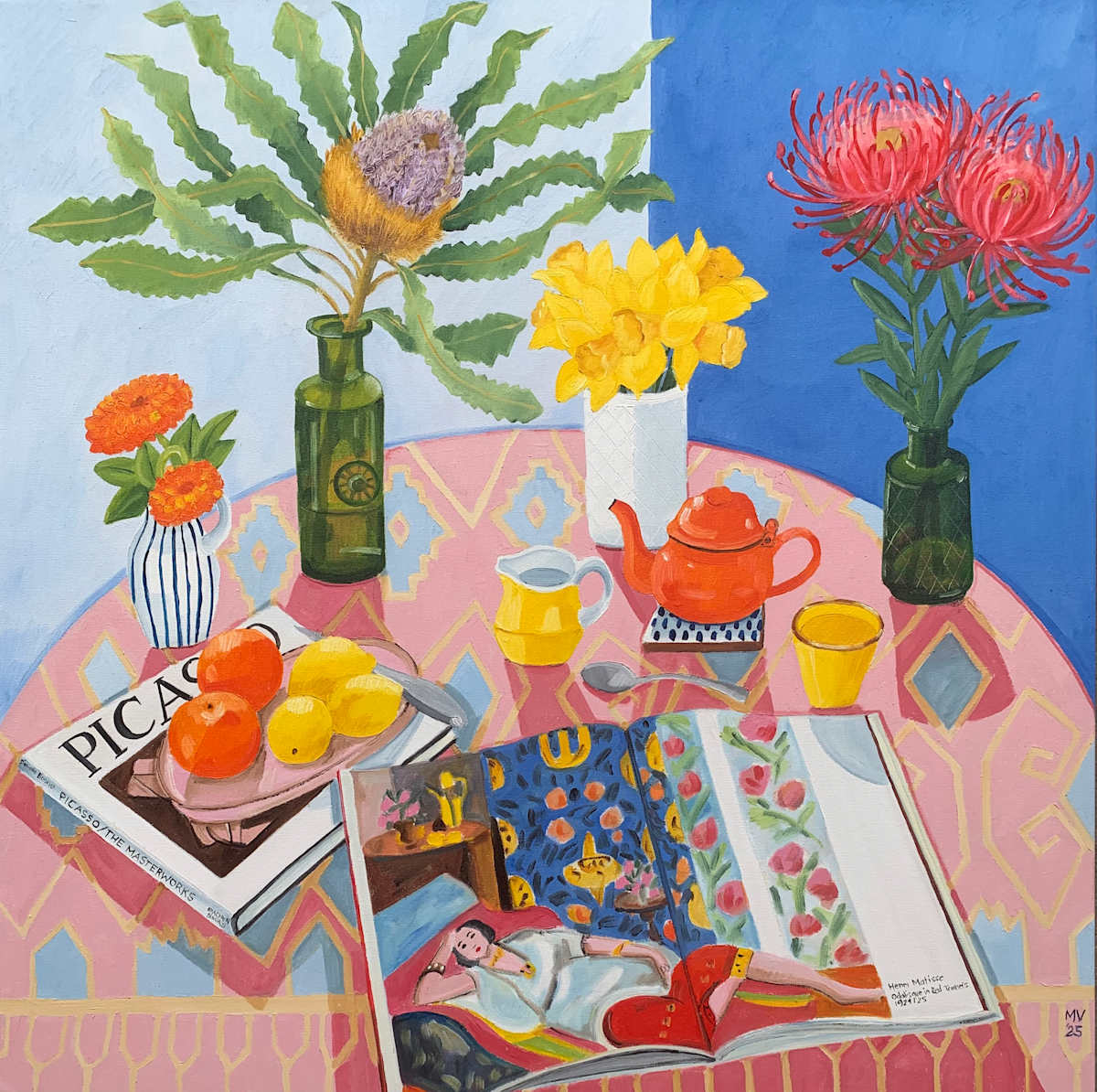 A Blissful Morning on Ikat by Melanie Vugich, Image 6.