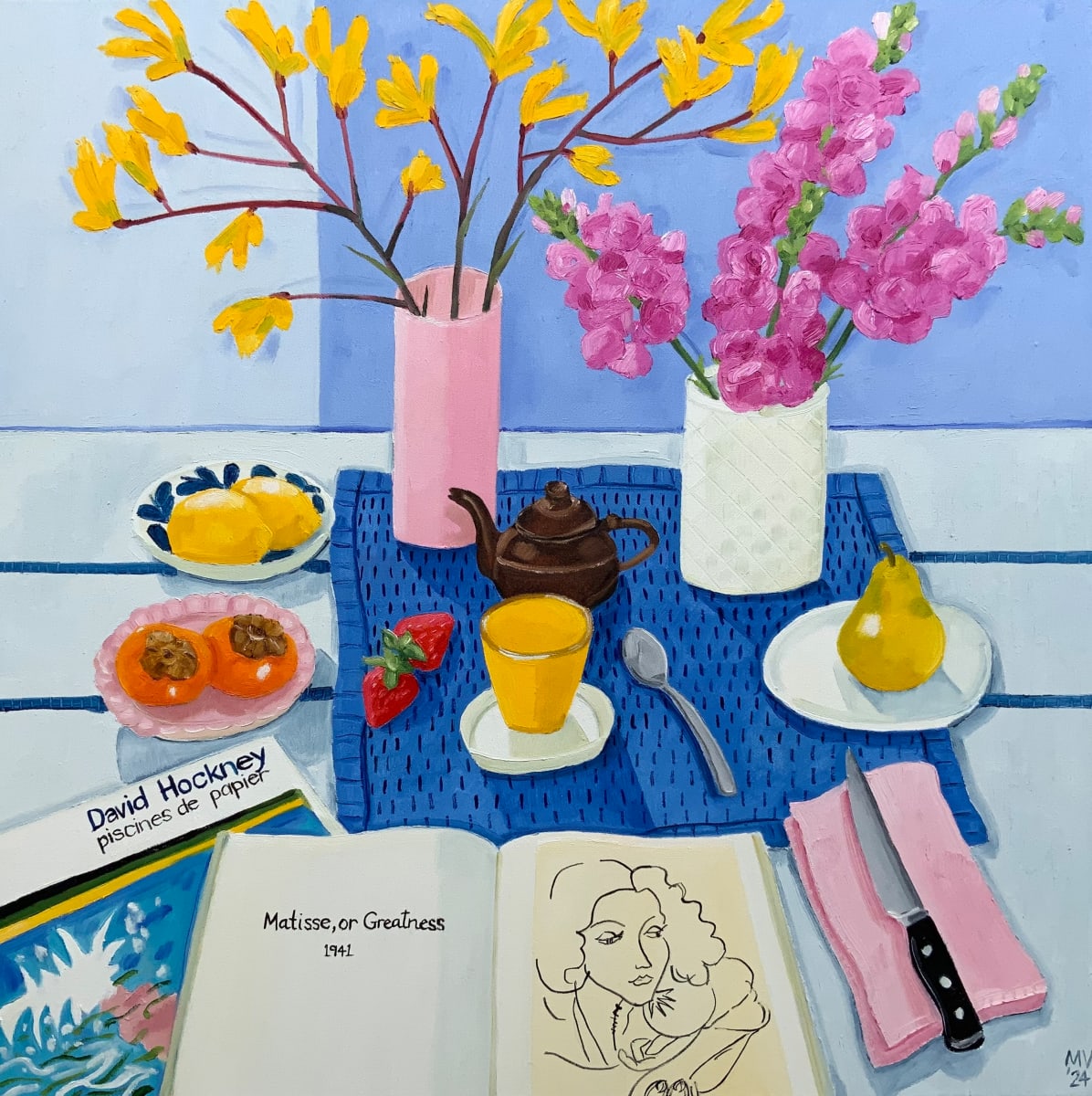 Breakfast in Radiant Shades of Blue by Melanie Vugich, Image 3.