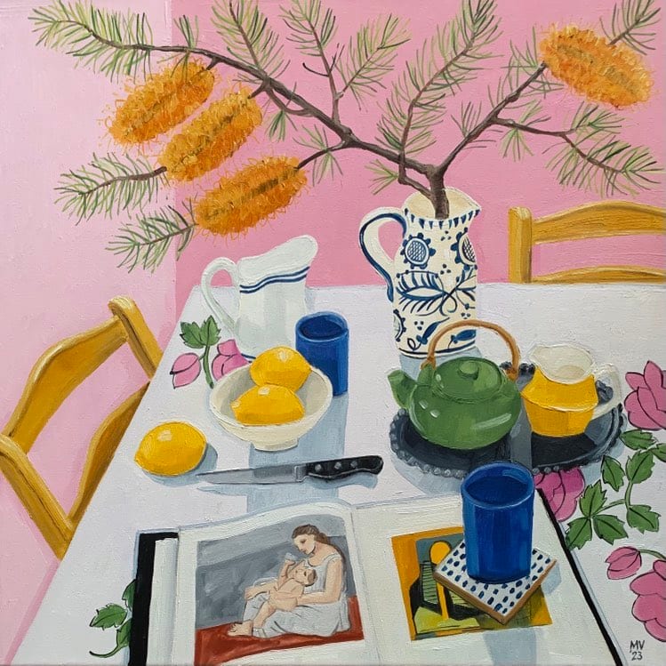 Milky Tea & Picasso's Mother and Child by Melanie Vugich, Image 1.