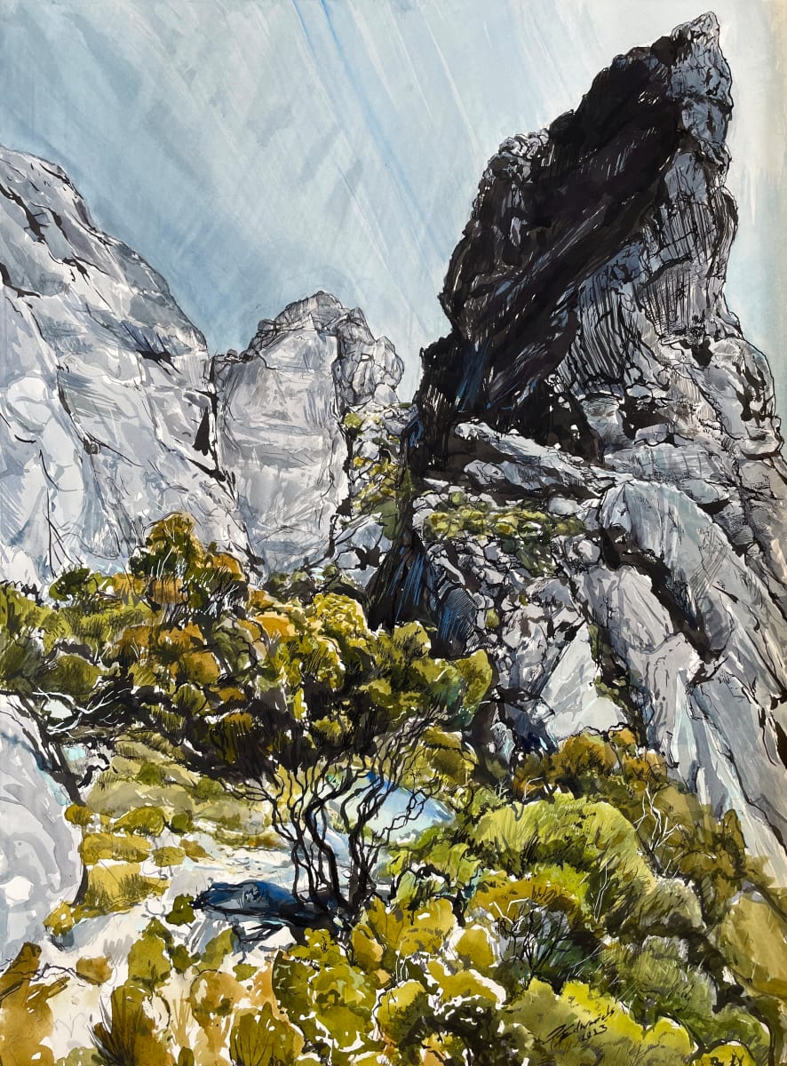 Track view (Western Arthurs Range) by Phillip Edwards, Image 7.