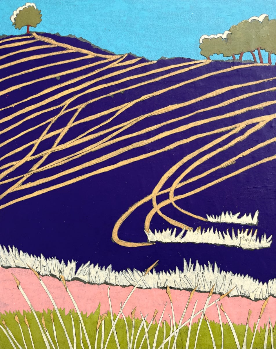 Burnt Stubble and Tractor Lines by Jan Spencer, Image 9.