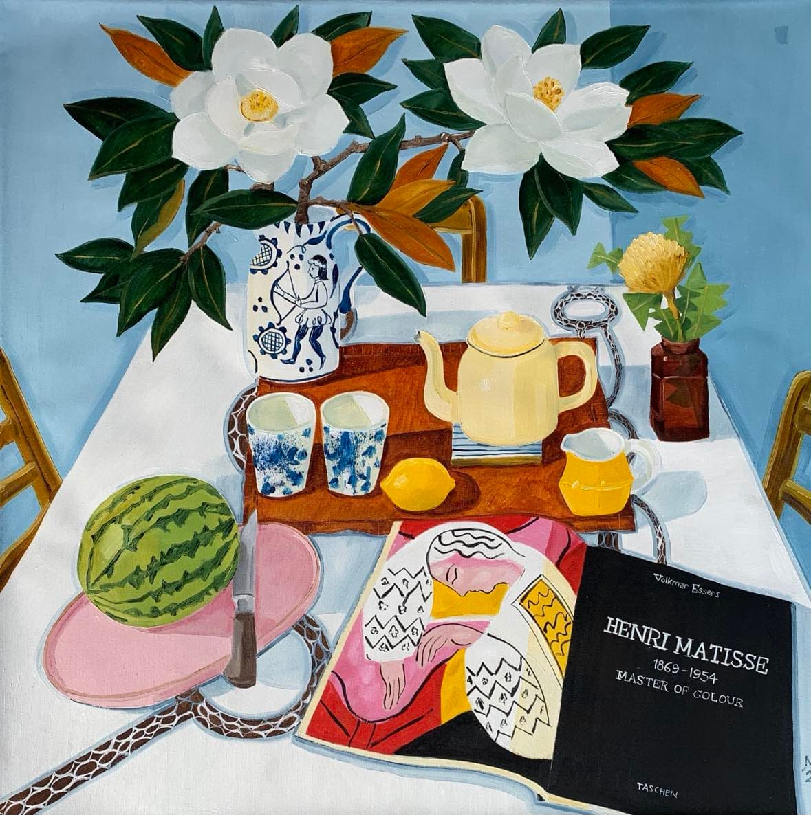 Southern Magnolias & Oolong Tea for Two by Melanie Vugich, Image 4.