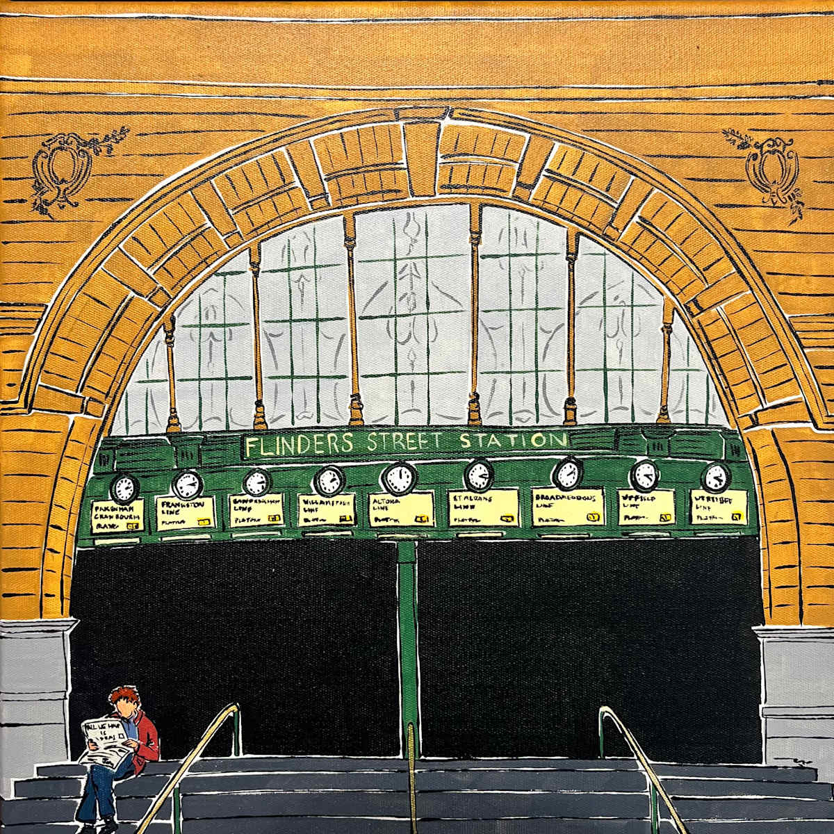 Under the Clocks by Charlie Nanos, Image 3.