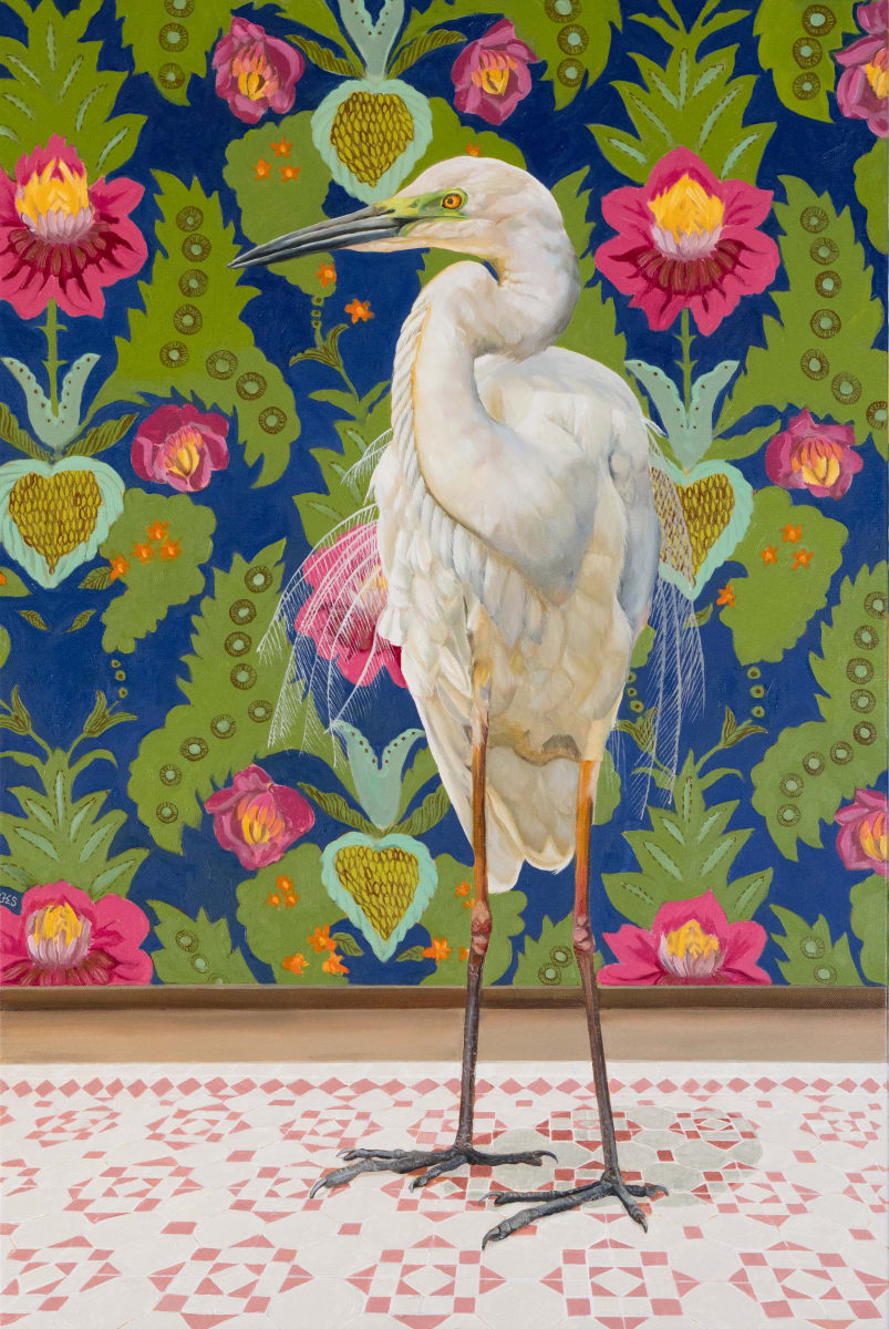 The Peace Bird - Great White Egret by Fiona Smith 