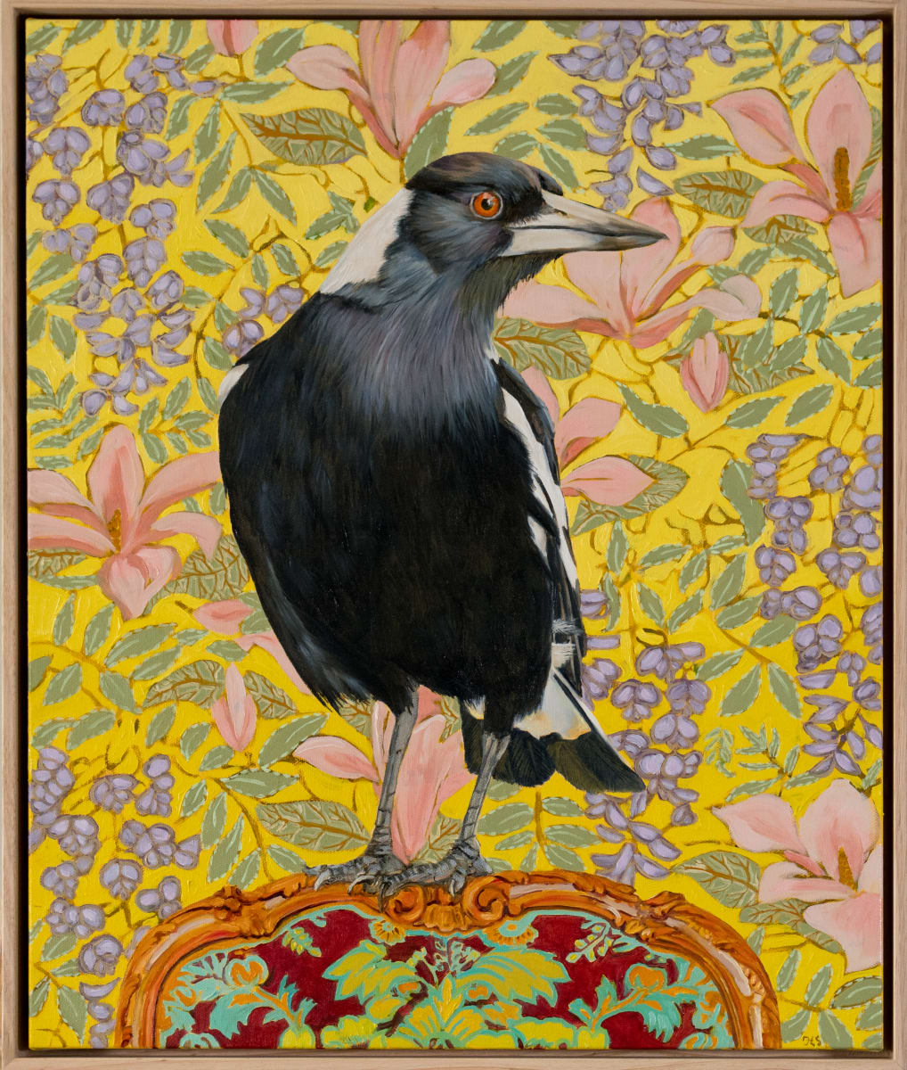 Wisteria magpie by Fiona Smith 