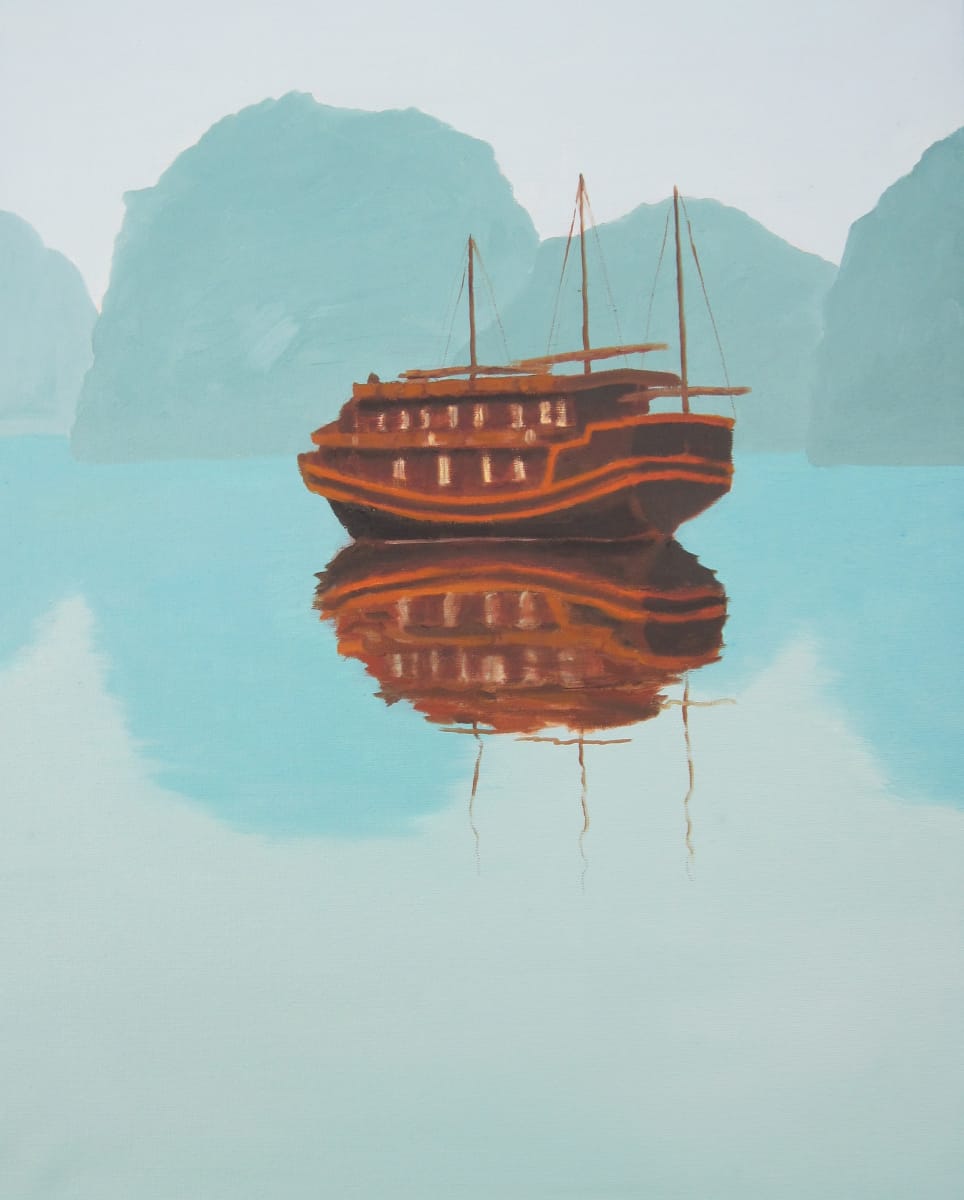 Ha Long Bay Vessel by Roger Ewers 