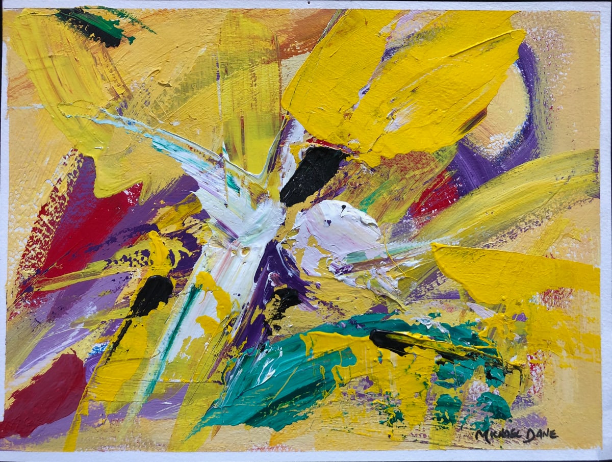 Splith Splash #2 by Michael Dane  Image: Splith Splash #2 Acrylic on  Water Color Paper 9"x12"