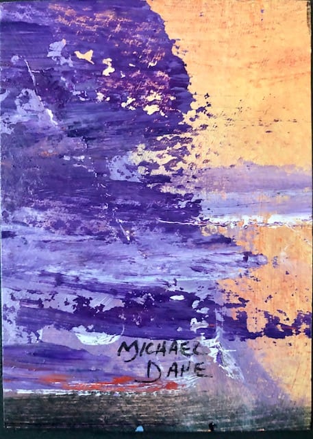 Purple Storm In Orange Sky by Michael Dane  Image: It Will Pass