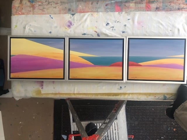 Piece  Of Mind ( triptych ) by Michael Dane 