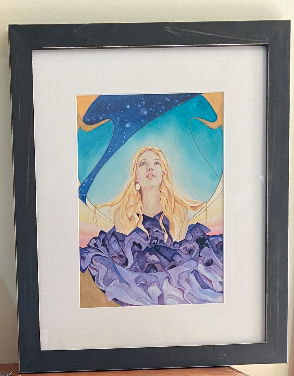 She Rises  Framed Print by Tia Sunshine Art 