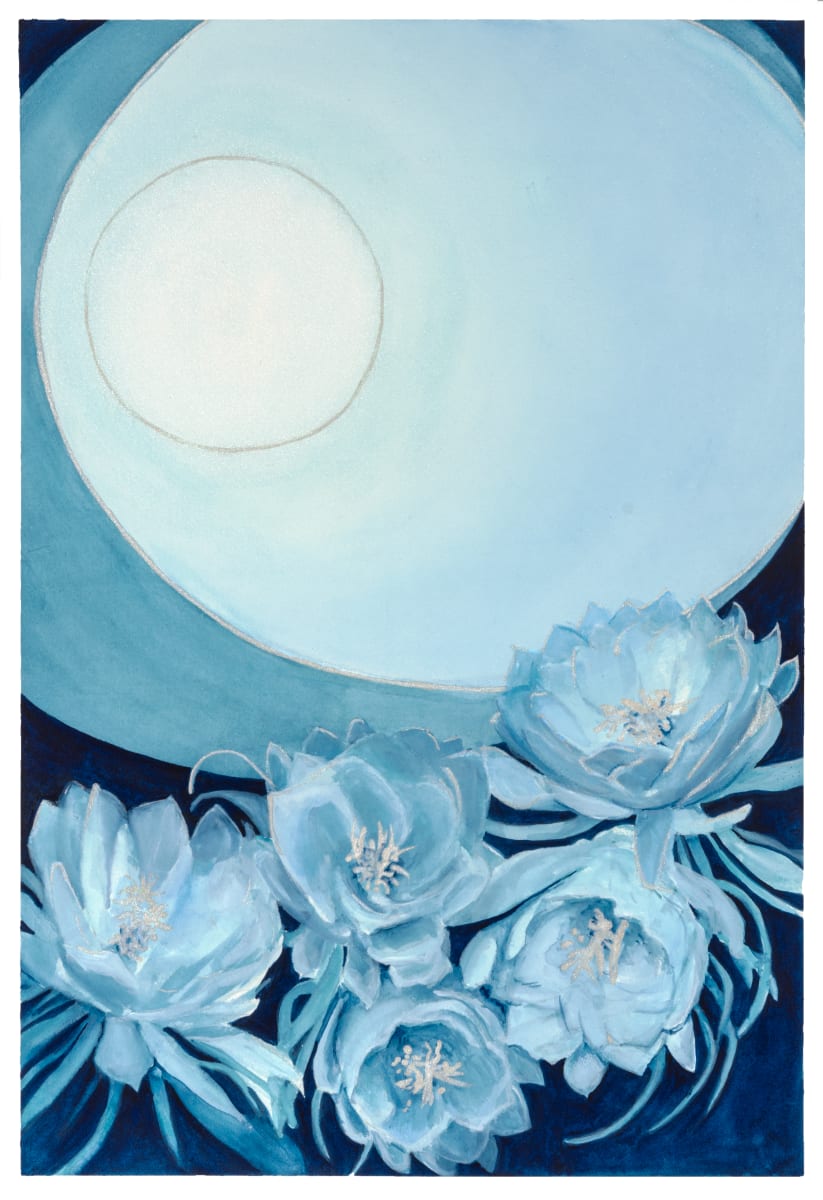 Once In a Blue Moon by Tia Sunshine Art 