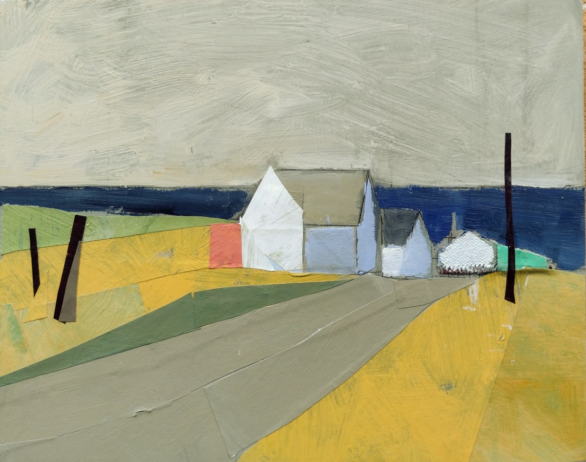 Road and Houses, Cape Cod (after Hopper) by Matt Carrano 