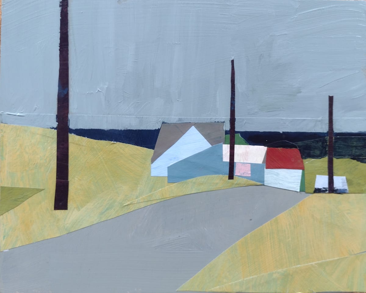 Road and Houses, Cape Cod (after Hopper) by Matt Carrano 