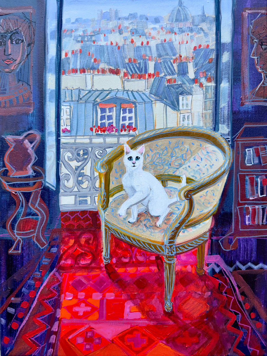 French Cat by Christine Webb 