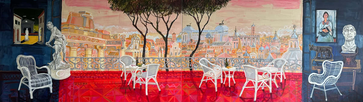 Rome Terrace by Christine Webb 