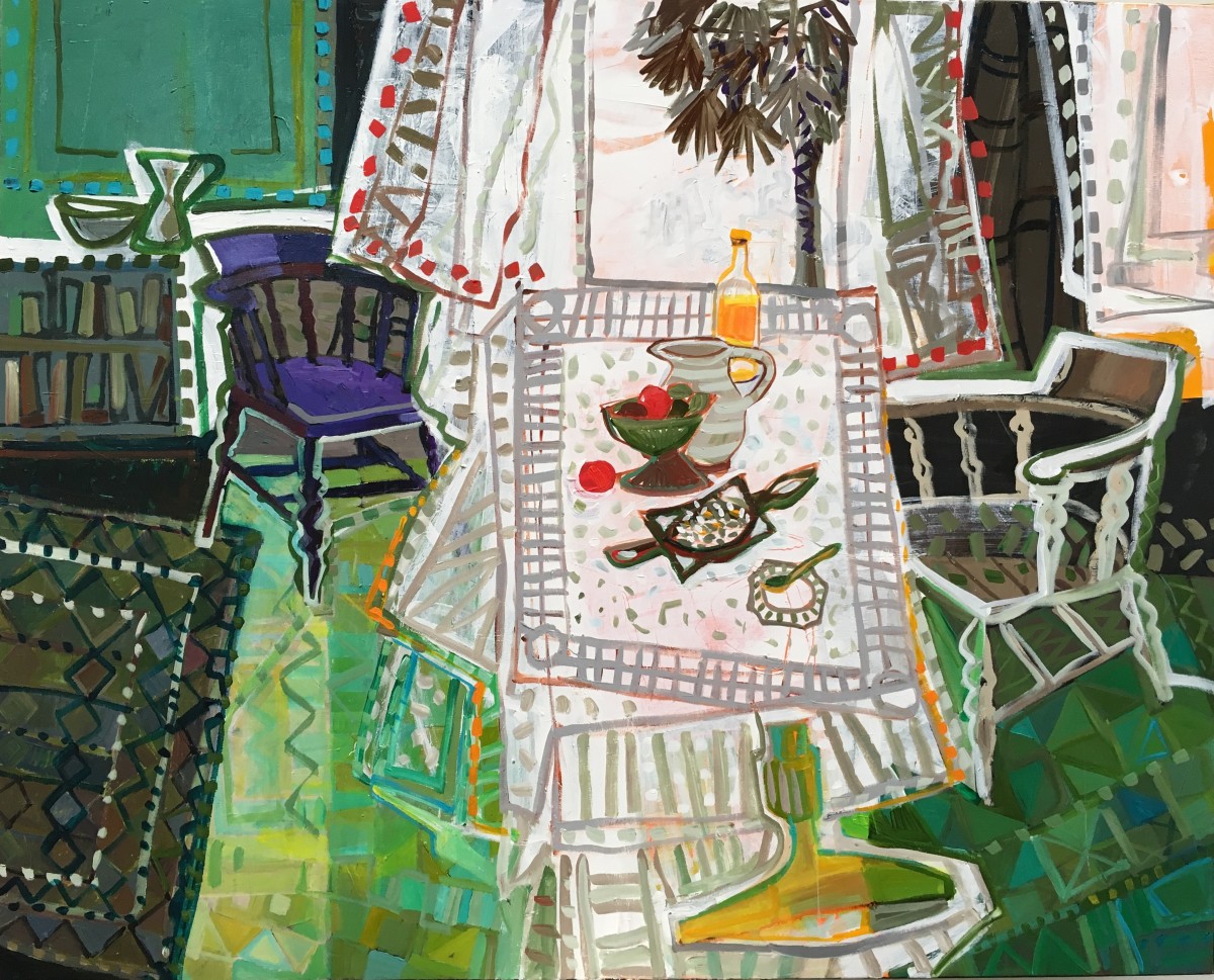 A Summer Table, Braque Fugue Revisited by Christine Webb 